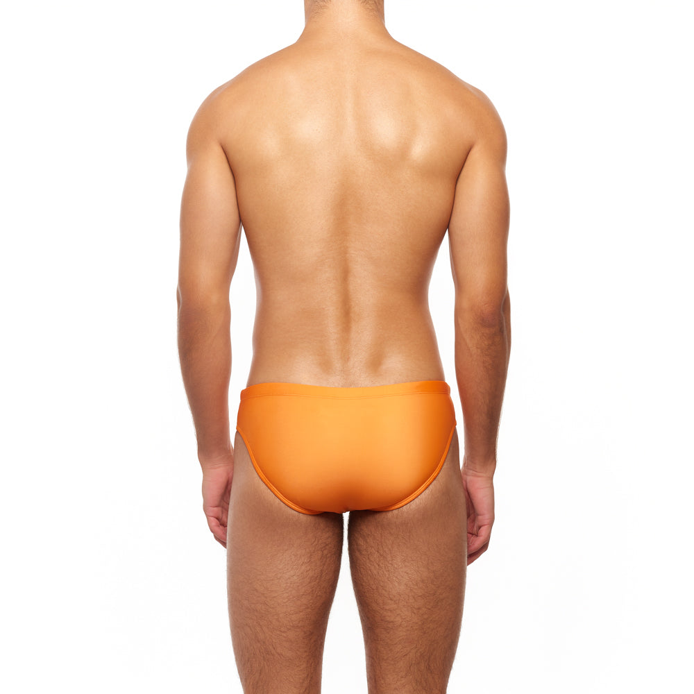 Classic Swim Brief - Orange Zinnia