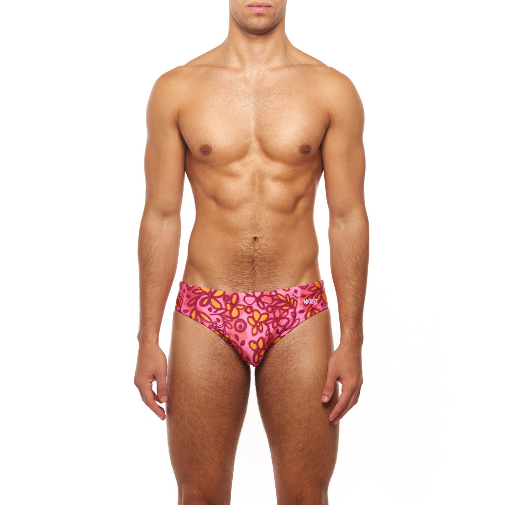 Classic Swim Brief - Sketchbook Cosmos Pink Multi