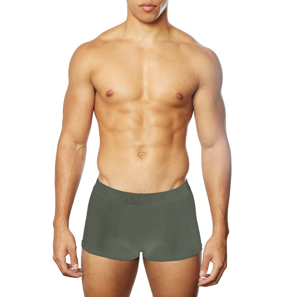 Carbon Mesh Tagless Trunk Olive Green