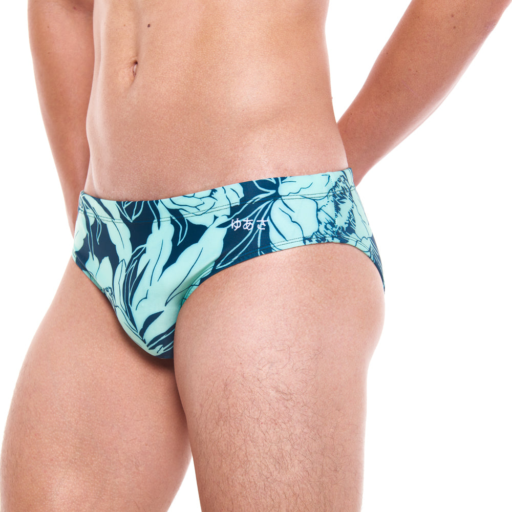 Men's Tropic Floral Swim Briefs, Beachwear